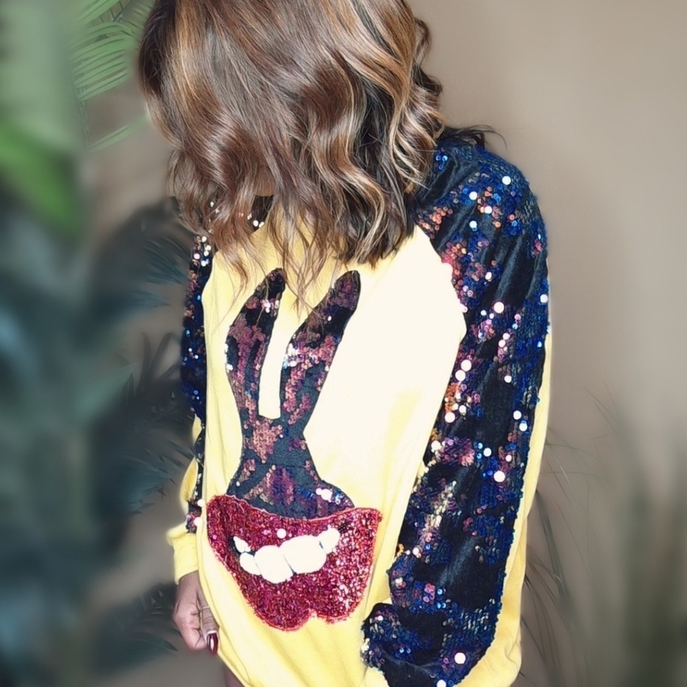 Sequin sweater